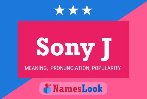 Sony J Name Poster