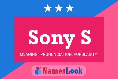 Sony S Name Poster