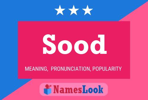 Sood Name Poster