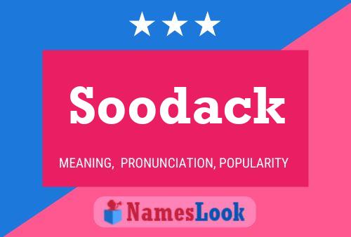 Soodack Name Poster