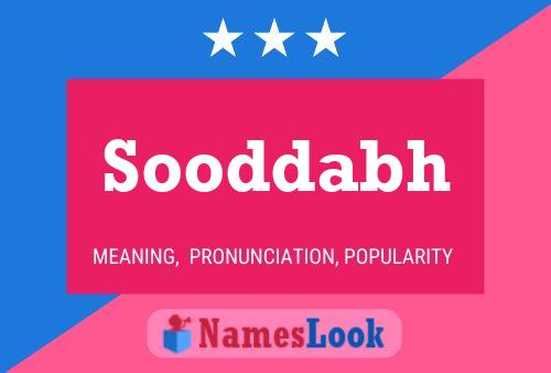 Sooddabh Name Poster