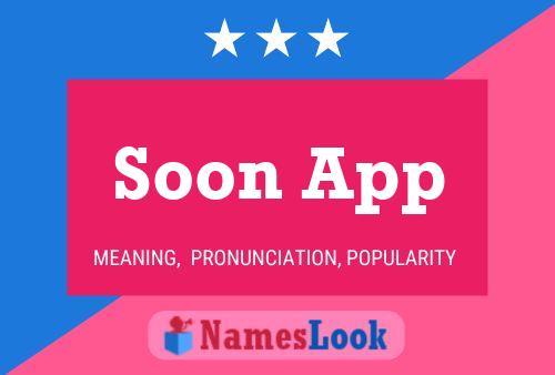 Soon App Name Poster