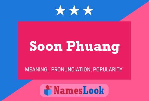 Soon Phuang Name Poster