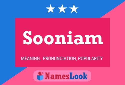 Sooniam Name Poster