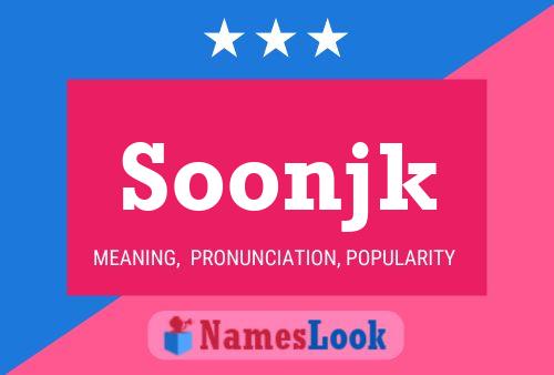 Soonjk Name Poster