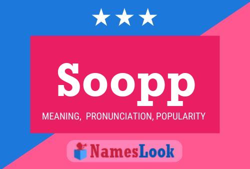 Soopp Name Poster