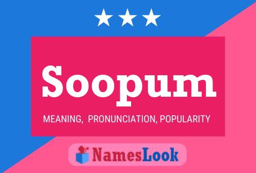 Soopum Name Poster