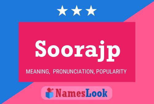 Soorajp Name Poster