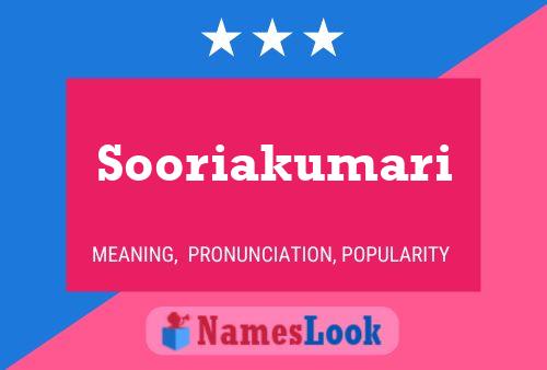 Sooriakumari Name Poster