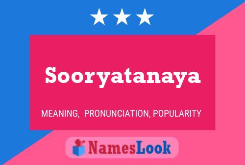 Sooryatanaya Name Poster