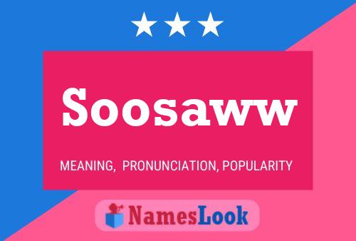 Soosaww Name Poster