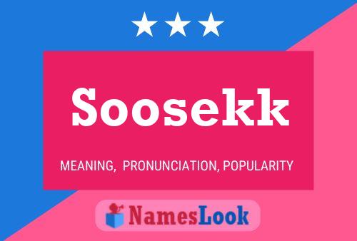 Soosekk Name Poster