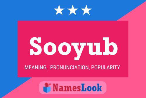 Sooyub Name Poster