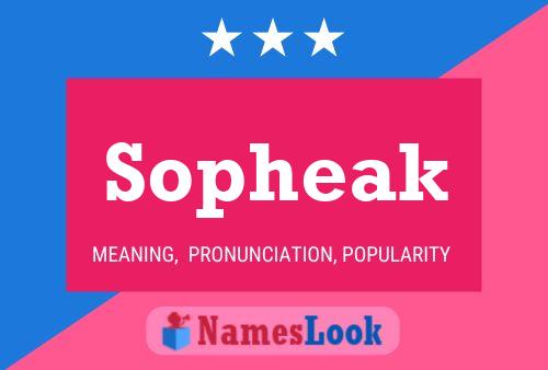 Sopheak Name Poster