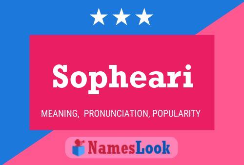 Sopheari Name Poster