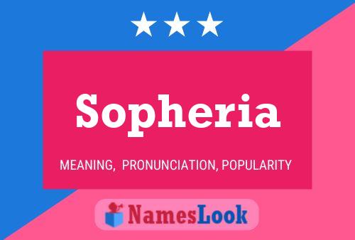 Sopheria Name Poster