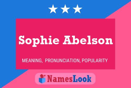 Sophie Abelson Name Poster