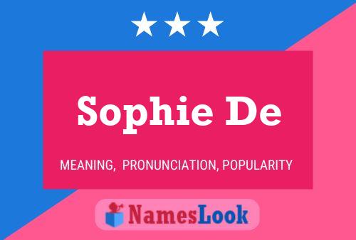 Sophie De Name Poster