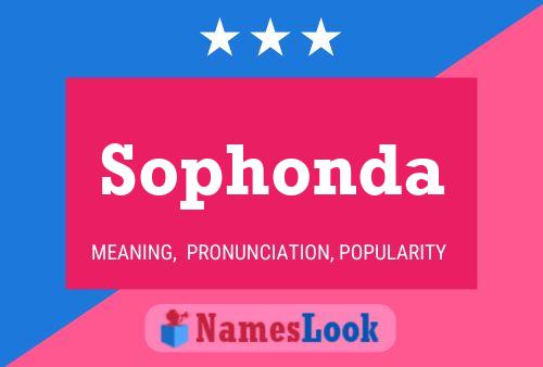 Sophonda Name Poster