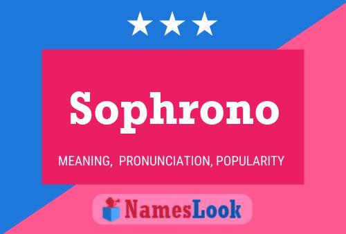 Sophrono Name Poster