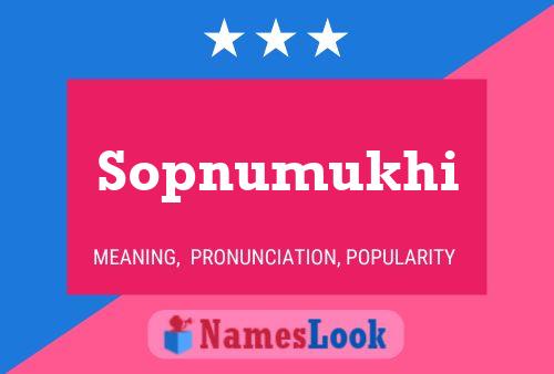 Sopnumukhi Name Poster