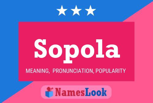 Sopola Name Poster