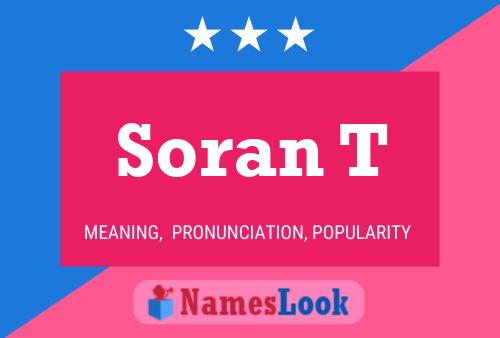 Soran T Name Poster