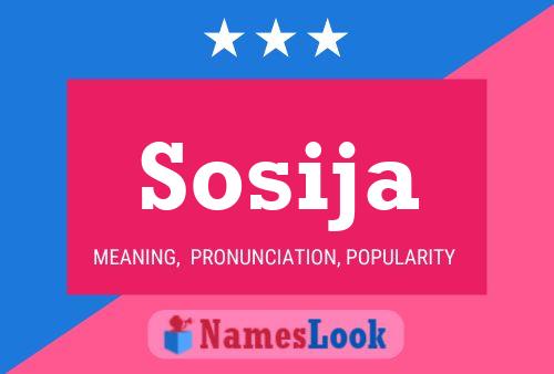 Sosija Name Poster