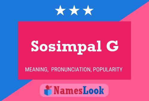 Sosimpal G Name Poster