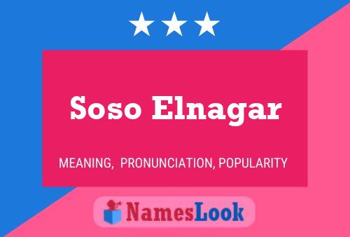 Soso Elnagar Name Poster