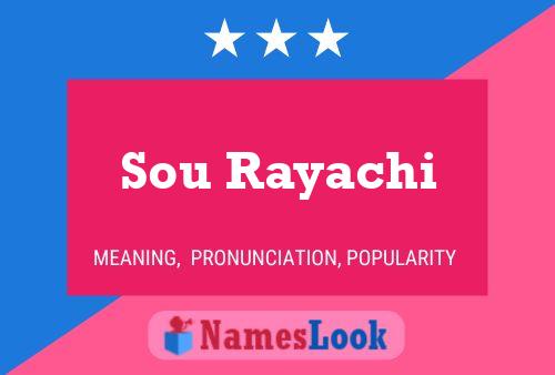 Sou Rayachi Name Poster