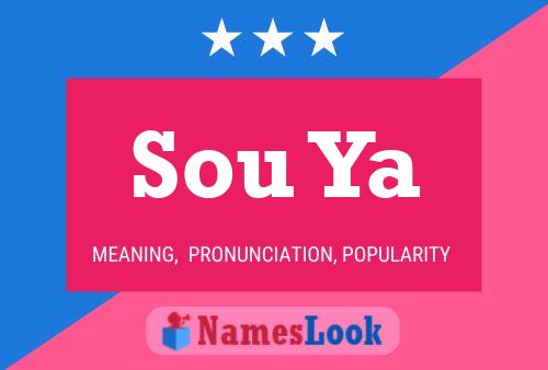 Sou Ya Name Poster