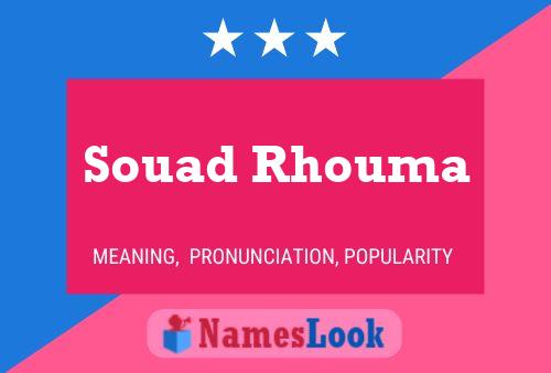 Souad Rhouma Name Poster