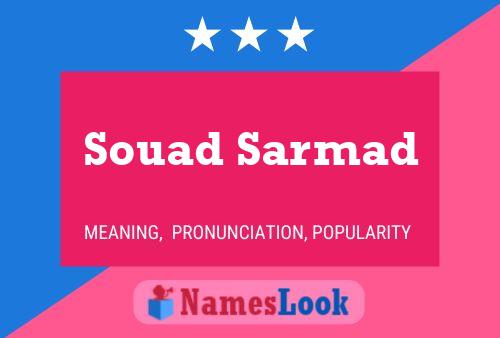 Souad Sarmad Name Poster