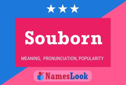 Souborn Name Poster