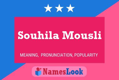 Souhila Mousli Name Poster