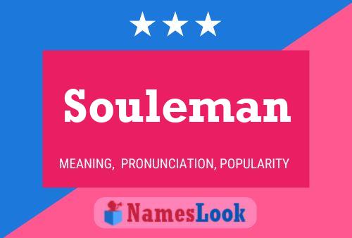 Souleman Name Poster