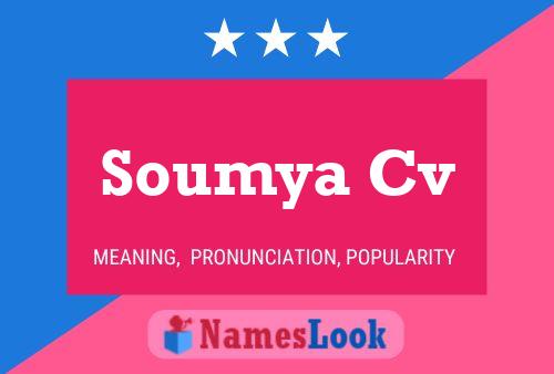 Soumya Cv Name Poster