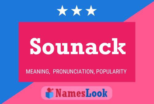 Sounack Name Poster