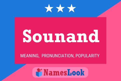 Sounand Name Poster