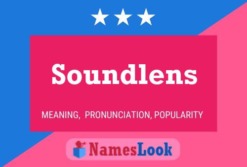 Soundlens Name Poster