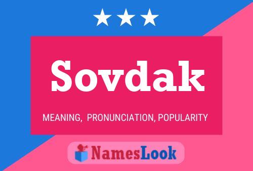 Sovdak Name Poster