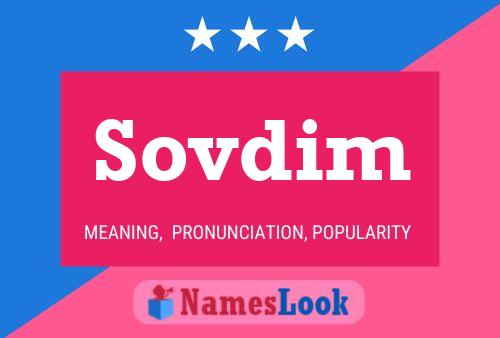 Sovdim Name Poster