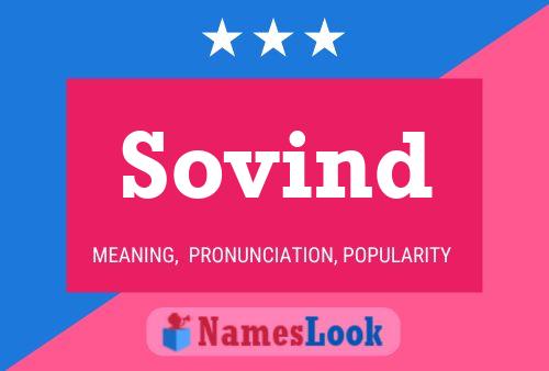 Sovind Name Poster