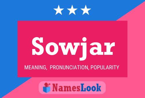 Sowjar Name Poster