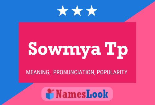 Sowmya Tp Name Poster