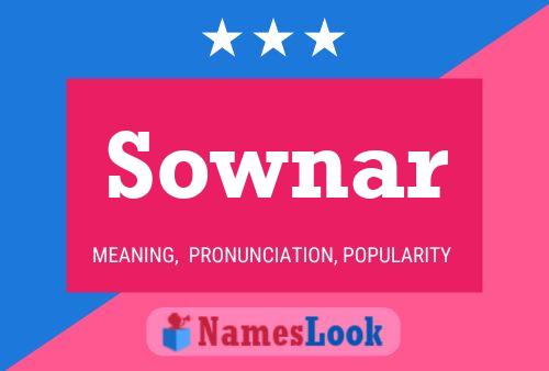 Sownar Name Poster