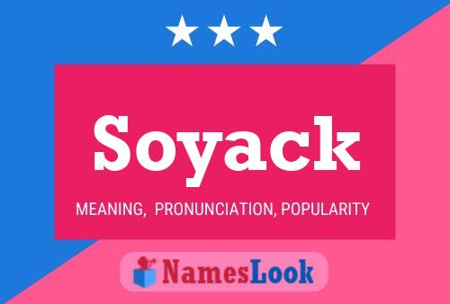 Soyack Name Poster