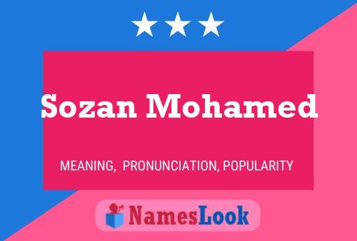 Sozan Mohamed Name Poster