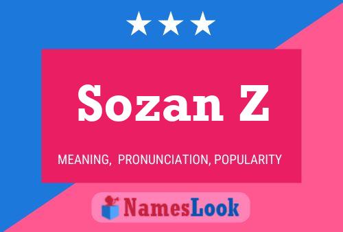 Sozan Z Name Poster